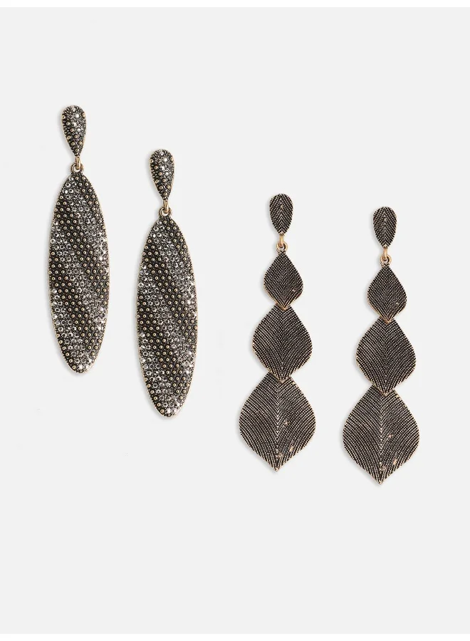 SOHI Pack Of Intricate Long Artificial Drop Earring Jewellery