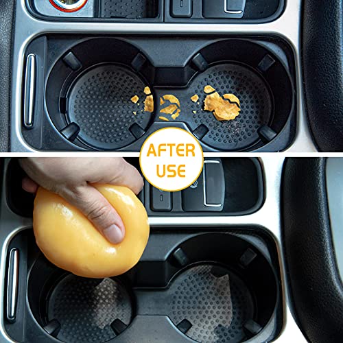 TICARVE 2Pack Cleaning Gel for Car Putty Car Cleaning Auto Gel Detail Tools Car Interior Cleaner Universal Dust Removal Gel Car Vent Cleaner Keyboard Cleaner Blue Yellow (320g/11.2oz) - Image 3