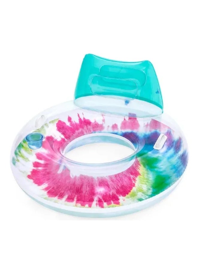 بست واي عوامة سباحة ملونة مع مسند ظهر وحامل أكواب - Image 2