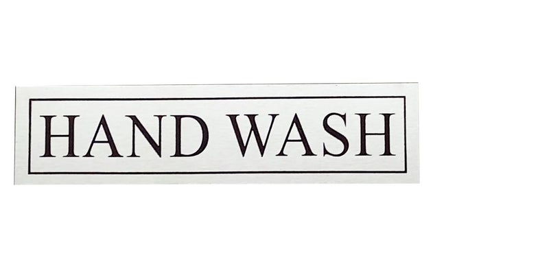 THW® Stainless Steel Self Adhesive HANDWASH Signage Board (3"x12") - Image 2