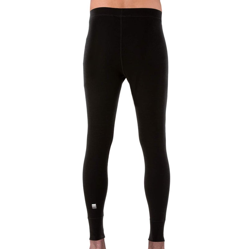 MERIWOOL Mens Base Layer 100% Merino Wool Thermal Pants Black - Image 2