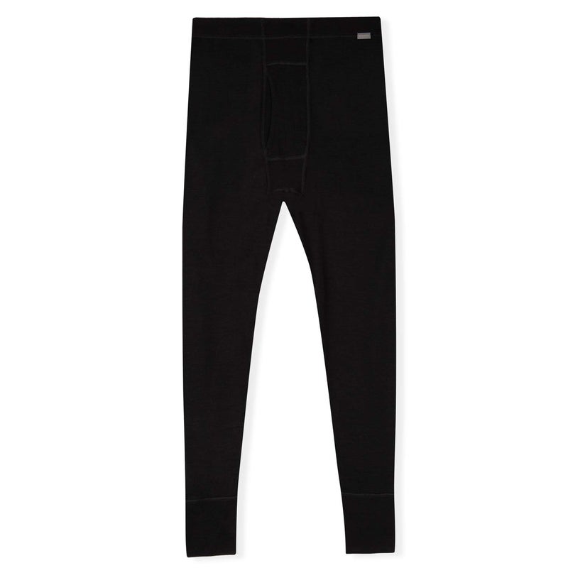 MERIWOOL Mens Base Layer 100% Merino Wool Thermal Pants Black - Image 4