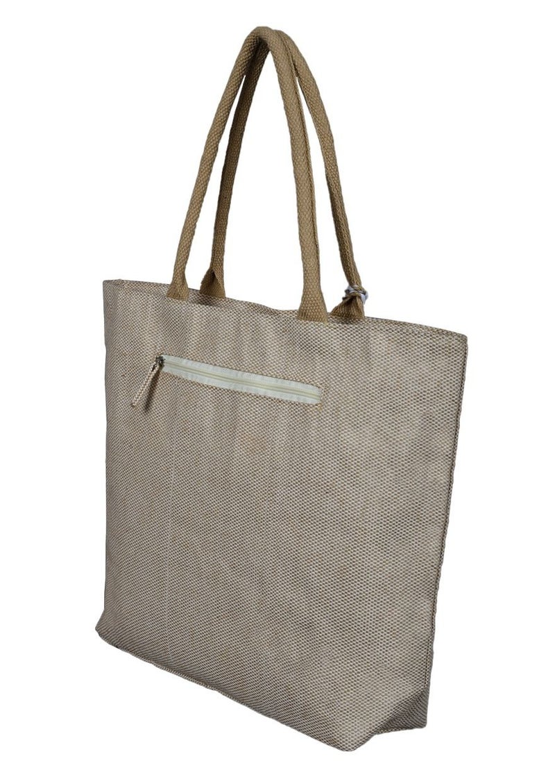 N & H N & H Women's Handwoven Solid Design Ladies Tote Bag  - Image 4