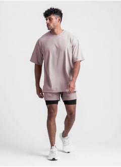 alo loose crew neck, short sleeves, hem slit T-shirt