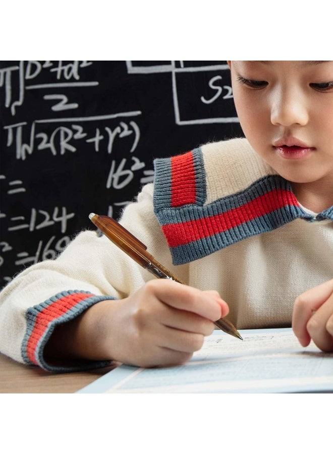 12 Pcs Erasable Gel Pens, Heat Erase Pens for Fabric, 0.5mm Fine Point Rolling Ball Pen for Drawing Writing, Writes Smooth, Erases Clean, for Kid Students Adults, Assorted Color - Image 3