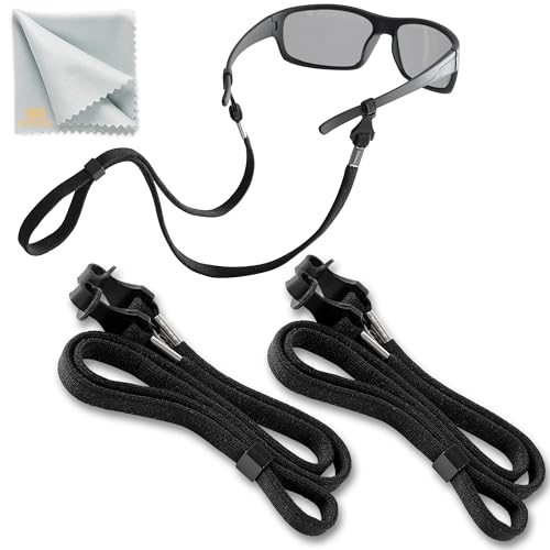 SIGONNA Eye Glasses String Holder Strap - Eyeglass Straps Cords for Men Women - Eyeglass Holders Around Neck - Sunglasses String Chain Lanyard Retainer - 2 Pcs - Image 1