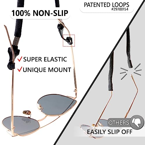 SIGONNA Eye Glasses String Holder Strap - Eyeglass Straps Cords for Men Women - Eyeglass Holders Around Neck - Sunglasses String Chain Lanyard Retainer - 2 Pcs - Image 3