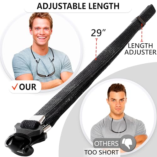 SIGONNA Eye Glasses String Holder Strap - Eyeglass Straps Cords for Men Women - Eyeglass Holders Around Neck - Sunglasses String Chain Lanyard Retainer - 2 Pcs - Image 5