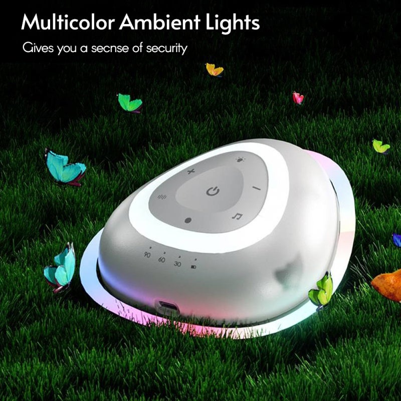 White Noise Machine: 1500mAh Battery Type-C Charging Portable White Noise Machine - 8 Light Colors 18 Soothing Sounds Automatic Shut-Off Timer White Noise Sound Machine for Adults Babies Students Home - Image 3
