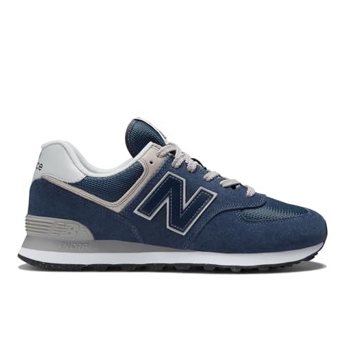 New Balance Men's 574 Core Sneaker, Navy/White, 7.5 - Image 3