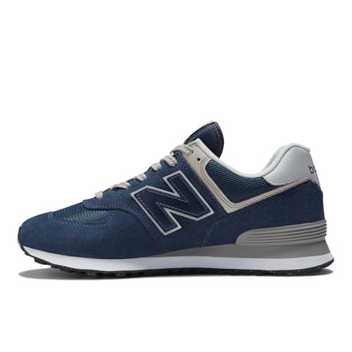 New Balance Men's 574 Core Sneaker, Navy/White, 7.5 - Image 5