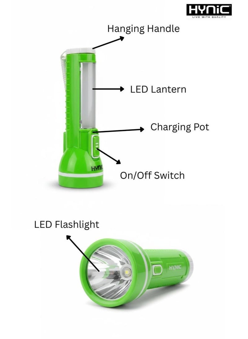 هاينك مصابيح LED للطوارئ القابلة لإعادة الشحن ومصابيح يدوية | 1W Cree LED Frontlight | بطارية ليثيوم بسعة 400 مللي أمبير الشحن السريع من النوع C | نسخ احتياطية تصل إلى 4 ساعات للتخزين المحمول وموفر الطاقة للمنزل | التخييم وانقطاع الكهرباء - Image 5