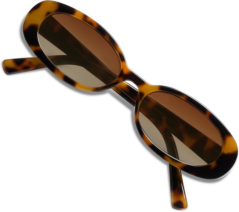 VANLINKER Polarized Retro Oval Sunglasses for Women and Men Small 90s Style VL9580 - Image 1