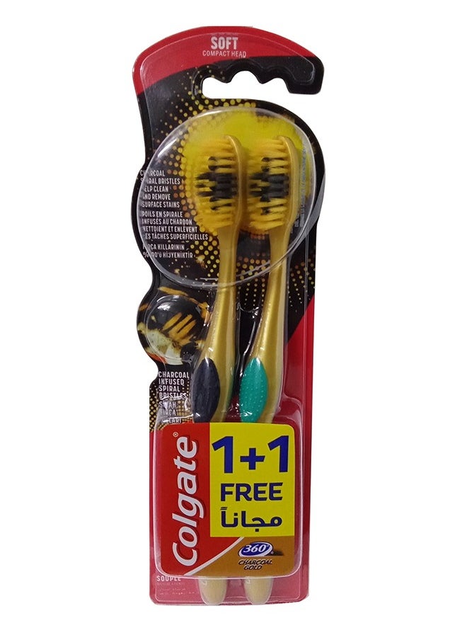 كولجيت - فرشاة ناعمة جولد 1+1 من كولجيت - Image 1
