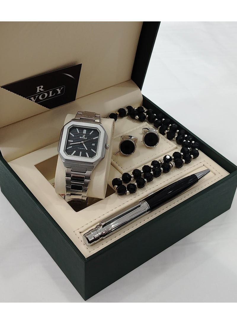 Carnaer Men's Watch Set of 4 Pieces