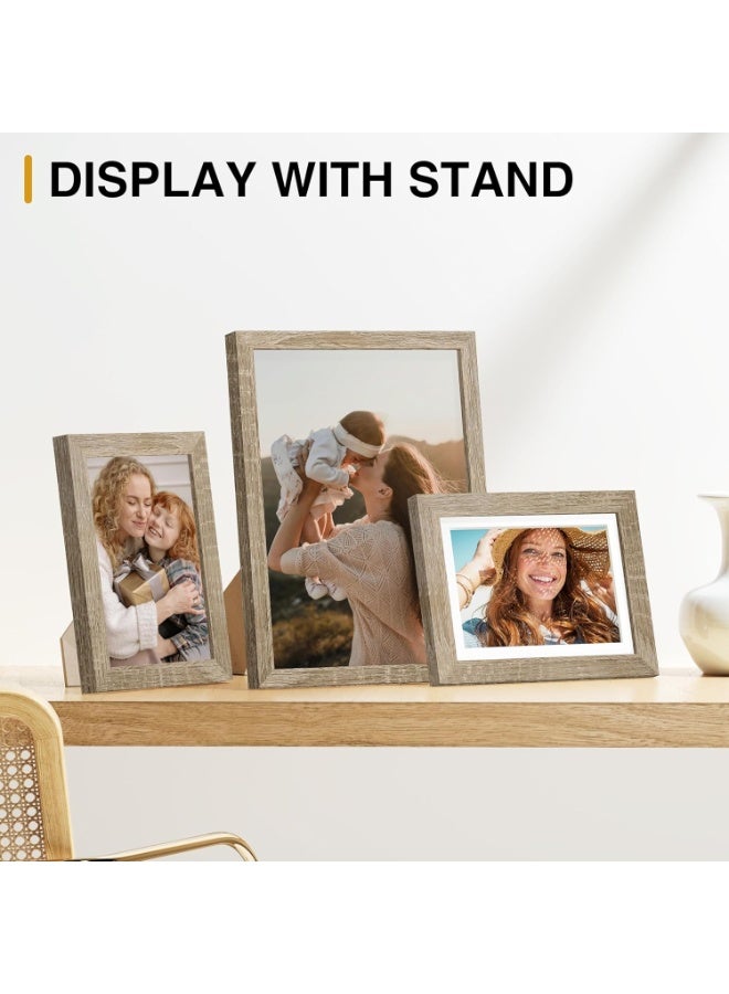 مجموعة من 7 إطارات صور مجمعة لتزيين الحائط للتركيب أو العرض على سطح الطاولة، مجموعة إطارات معرض للعائلة، أحجام متعددة بما في ذلك قطعة واحدة 27.9 × 35.6 سم، قطعة واحدة 21 × 29.7 سم، قطعة واحدة 20.3 × 25.4 سم، قطعة واحدة 12.7 × 17.8 سم، قطعة واحدة 10.2 × 15.2 سم، قطعتان 8.9 × 12.7 سم، إطارات صور عائلية لديكور المنزل والمكتب - Image 4