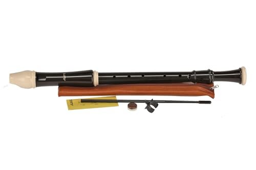 Aulos C-tenor recorder, Dark Brown, Synthetic Resin, Baroque Fingering, ABS Plastic, Ideal for Beginner to Intermediate Players - Image 1