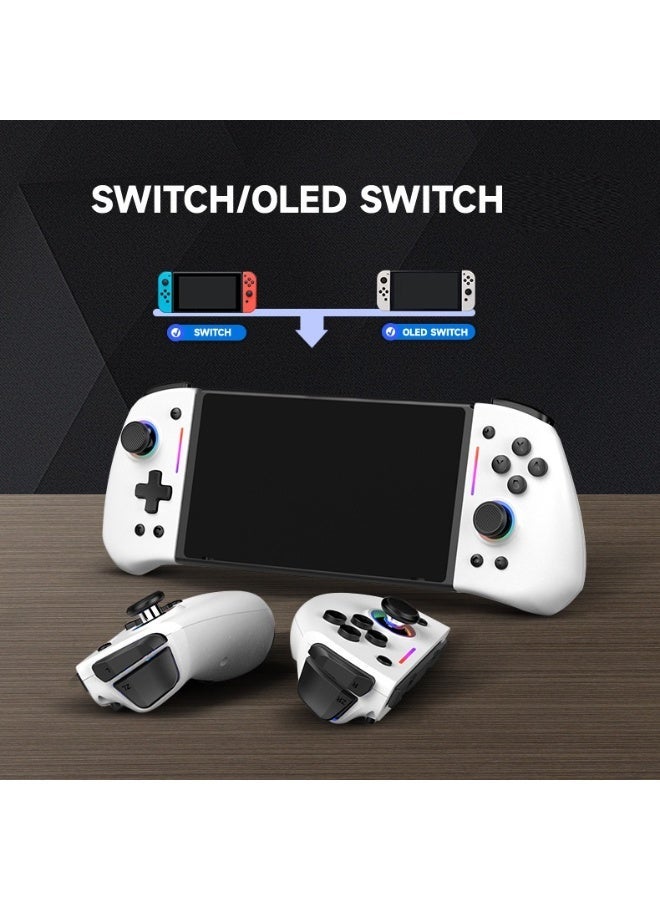 LinYuvo Classic Joypad LinYuvo KS42 Bluetooth Gaming Controller for Switch, Switch Lite, Switch OLED with Color RGB Light, Metal Joystick, Six-Axis Gyroscope, Turbo Function, Adjustment Dual Vibration, Programmable Function, Turbo Burst Function - Image 2