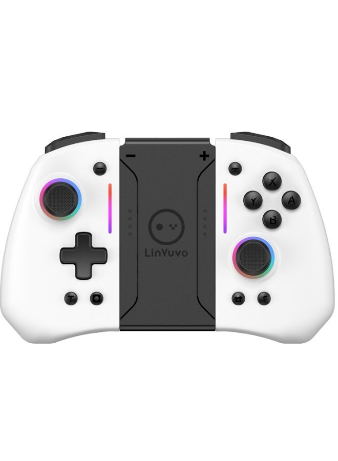 LinYuvo Classic Joypad LinYuvo KS42 Bluetooth Gaming Controller for Switch, Switch Lite, Switch OLED with Color RGB Light, Metal Joystick, Six-Axis Gyroscope, Turbo Function, Adjustment Dual Vibration, Programmable Function, Turbo Burst Function - Image 1