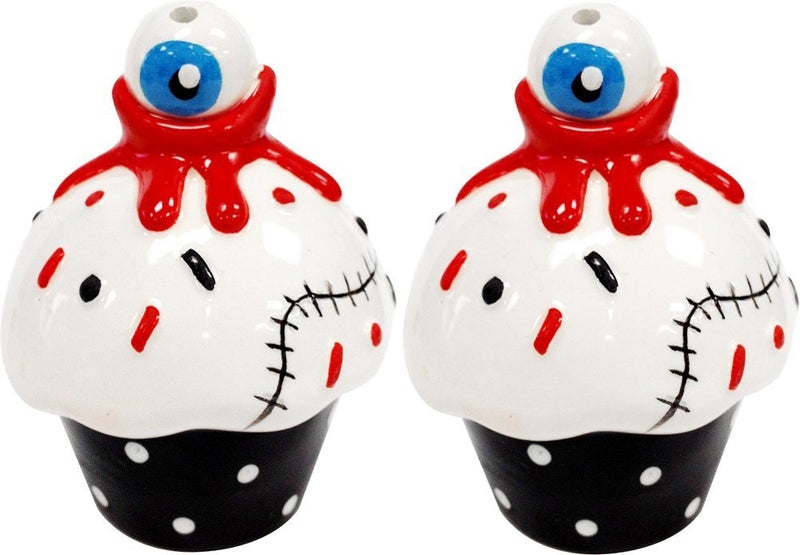 Sourpuss Brand - Bloody Eyeball Cupcakes Salt & Pepper Shakers - Set of 2 - Image 4