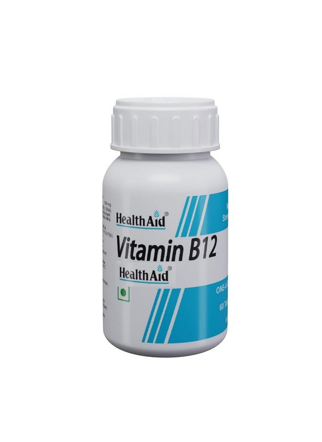 Health Aid - HealthAid Vitamin B12 Supplement for Men & Women | helps reduce fatigue and helps improve blood circulation| Supports overall well-being - 240 Vegetarian Tablets - Image 1