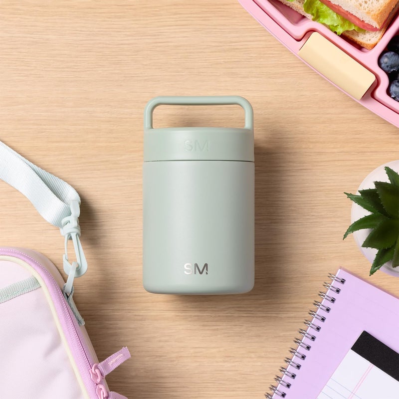 Simple Modern Kids Provision Insulated Food Jar with Handle Lid - 16oz Vacuum Insulated Stainless Steel Thermos Leak Proof Storage Container Flask for Adults, Men and Women -Midnight Black - Image 5