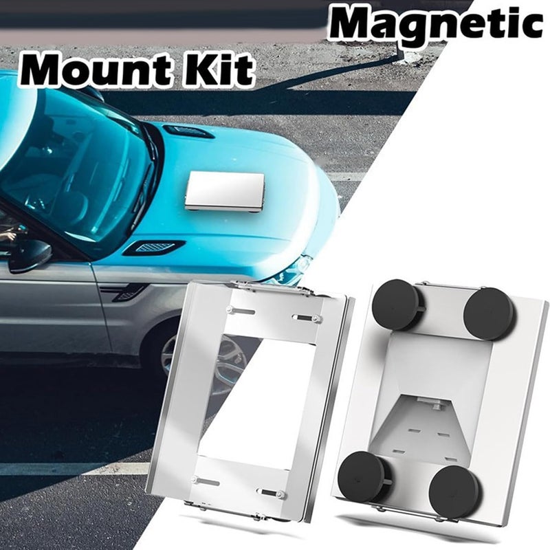 Car Roof Mount Set with PC Protective Plate for Satellite Internet Devices on Vehicles Trucks and Boats Wind Car Mount - Image 2