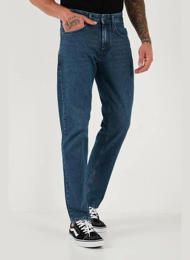 Buratti  Buratti Cotton Comfort Fit Normal Waist Straight Leg Jeans Men's JEANS 4400C17TEXAS for Men | Best Price UAE