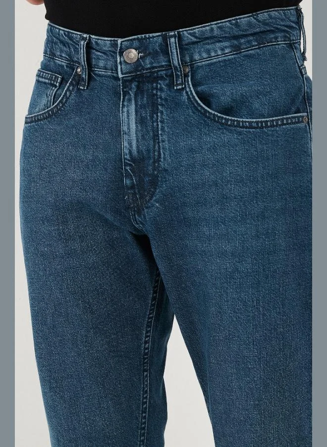 Buratti  Buratti Cotton Comfort Fit Normal Waist Straight Leg Jeans Men's JEANS 4400C17TEXAS for Men | Best Price UAE