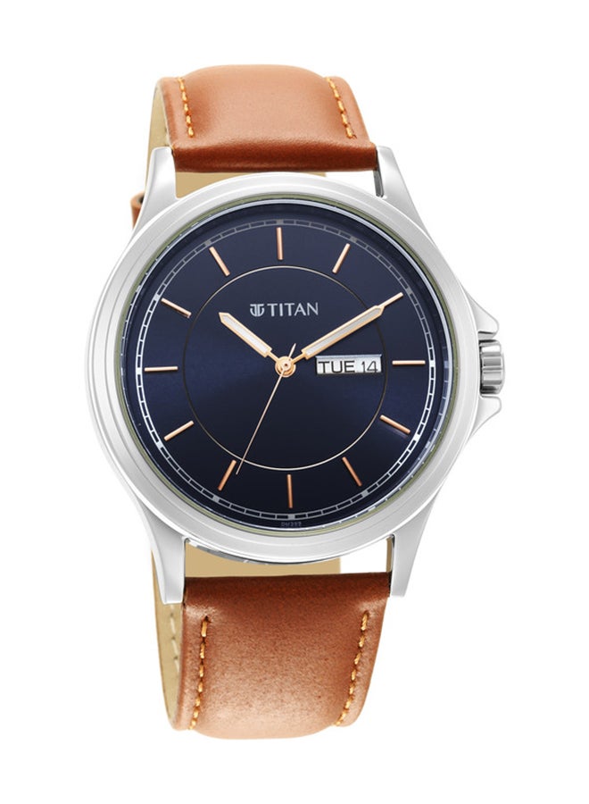 TITAN Leather Analog Wrist Watch 1870SL02 - Image 1