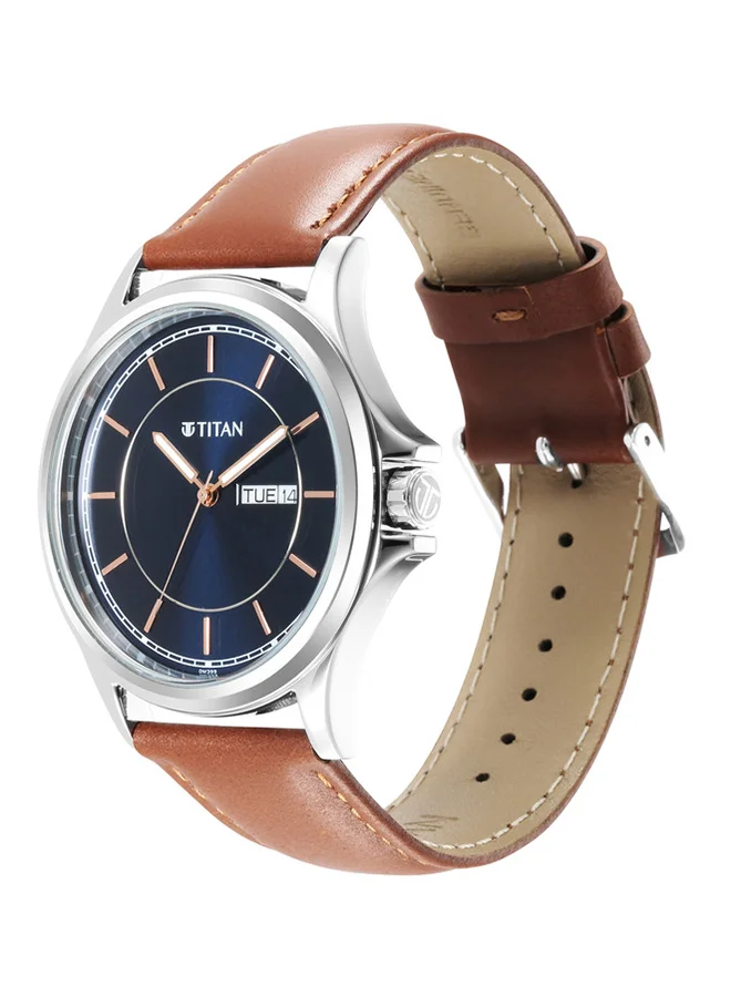 TITAN Leather Analog Wrist Watch 1870SL02