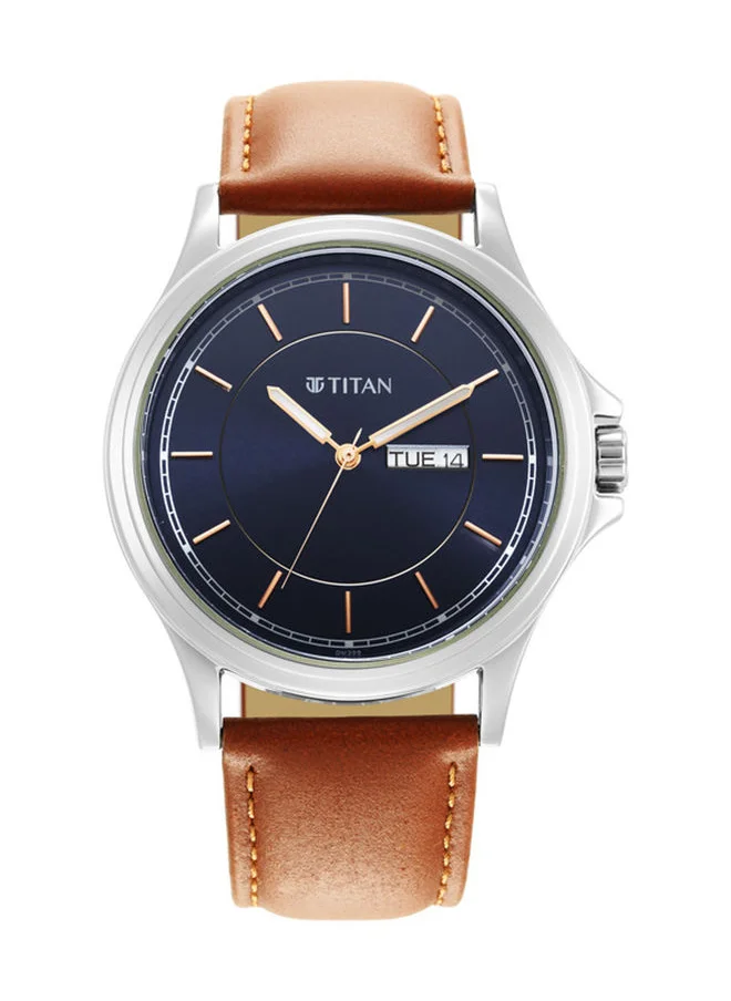 تيتان Leather Analog Wrist Watch 1870SL02