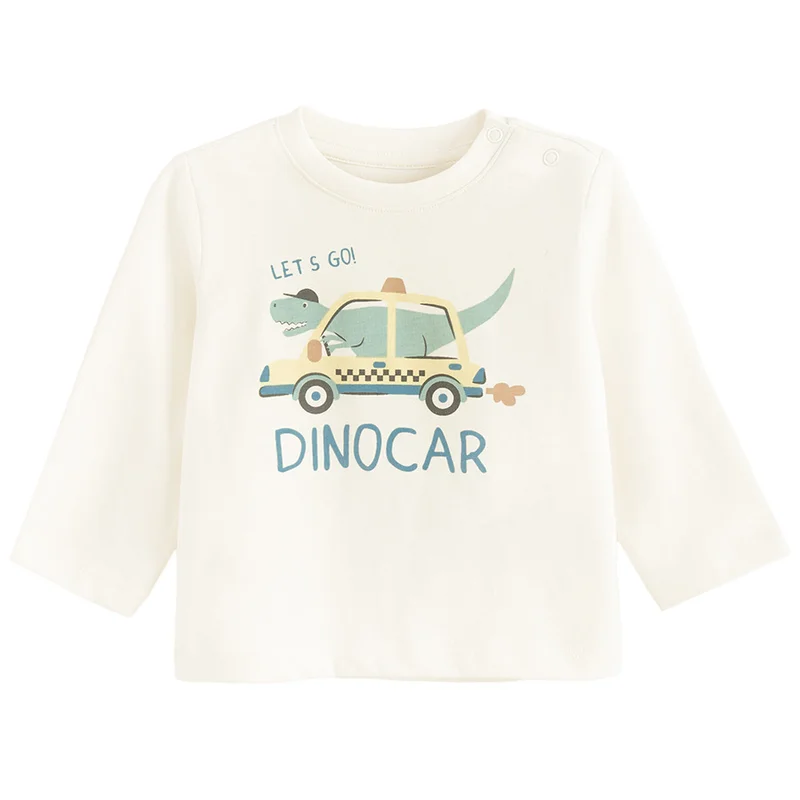 Cool Club by SMYK CCB3200431 WHITE COTTON T-SHIRT L/S