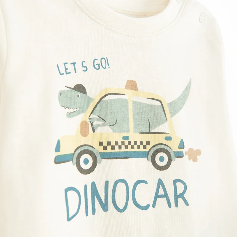 Cool Club by SMYK CCB3200431 WHITE COTTON T-SHIRT L/S