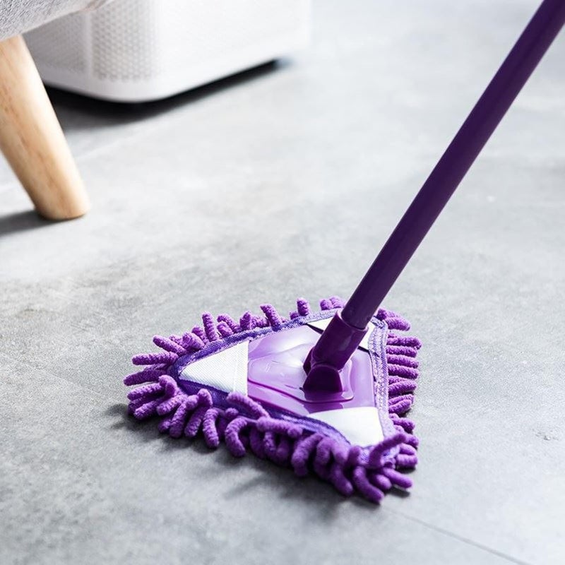 woobles 360° Rotatable Adjustable Cleaning Mop, Extendable Wall Cleaning Mop, Multifunctional Dust & Wet Cleaner Mop Household Telescoping Handle Rotating Mop for Floor Window Wall (1 Set) 1 Set - Image 1
