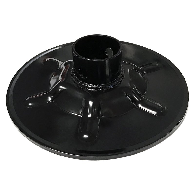Lippert Hall Effect Ground Control 30 Replacement Rear Jack Foot Pad 9 Diameter Fits 2 ID Tube Strong Black PowderCoated Steel Construction Easy Installation 377962
