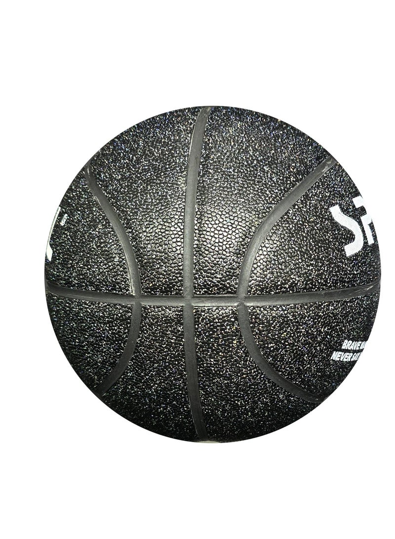 Spall Basketball Size 7 Indoor/Outdoor Official Regulation Size Streetball Rubber Basketball Deep Channel Construction Made For Unisex Men And Women Youth And Adult For Professional Training And Games - Image 2
