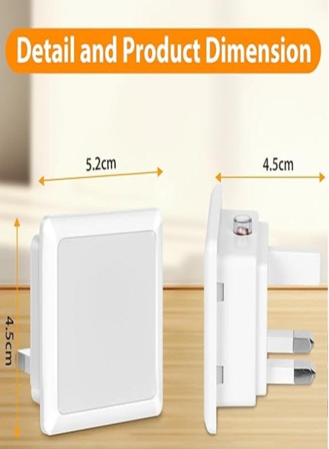 مصباح ليلي بحساس حركة Led، مصباح جداري ليلي بحساس ضوء بتوصيل Usb لـ الردهة、الغرفة、الحمام、المطبخ، الدرج، الخزانة 2 حبة  - Image 3