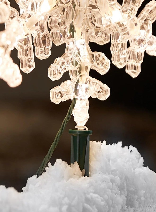 جي إي مجموعة إضاءة GE StayBright 52 LED على شكل ندفة ثلجية مقاس 9 بوصات، 4 قطع، طول 5 أقدام - Image 5