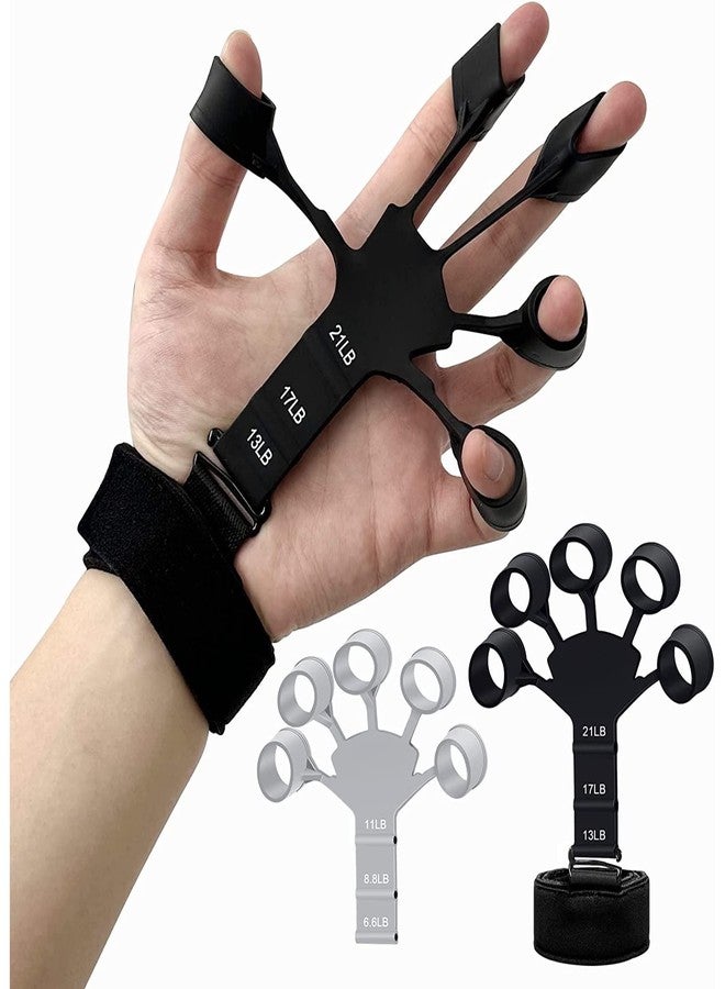Steller New Finger Grip Strengthener - Adjustable Finger Exerciser and Finger Stretcher - Grip Strength Trainer for Hand Therapy, Rock Climbing - Relieve Pain for Arthritis, Carpal Tunnel. Finger Strengthener, 2023 New Grip Strength Trainer - Image 5