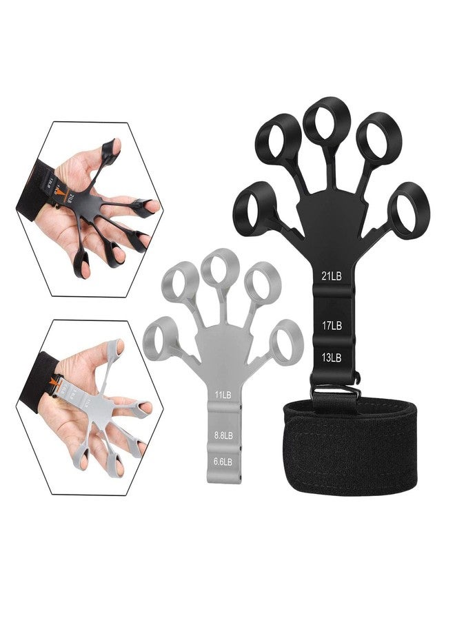 Steller New Finger Grip Strengthener - Adjustable Finger Exerciser and Finger Stretcher - Grip Strength Trainer for Hand Therapy, Rock Climbing - Relieve Pain for Arthritis, Carpal Tunnel. Finger Strengthener, 2023 New Grip Strength Trainer - Image 3