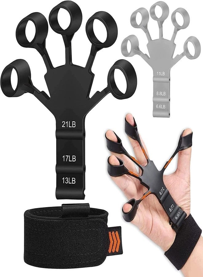 Steller New Finger Grip Strengthener - Adjustable Finger Exerciser and Finger Stretcher - Grip Strength Trainer for Hand Therapy, Rock Climbing - Relieve Pain for Arthritis, Carpal Tunnel. Finger Strengthener, 2023 New Grip Strength Trainer - Image 1