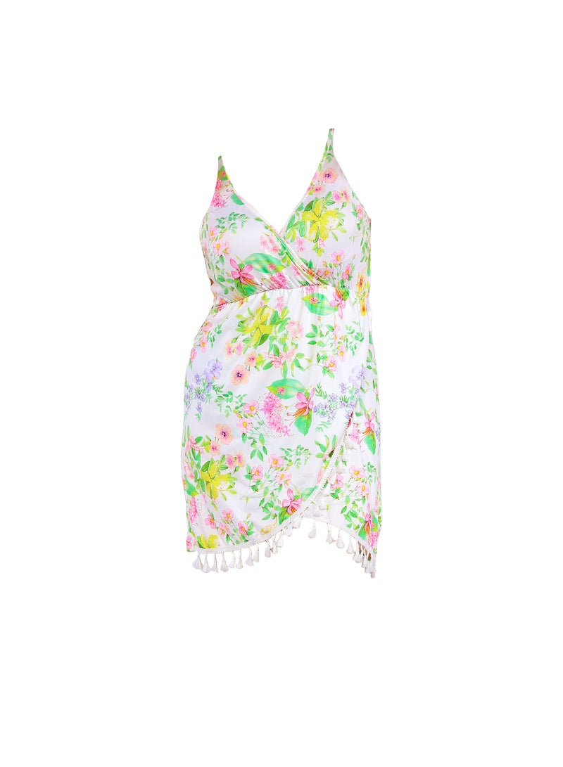 Dadoush Dadoush Women's Summer Short V-Neck Nightgown  - Image 2
