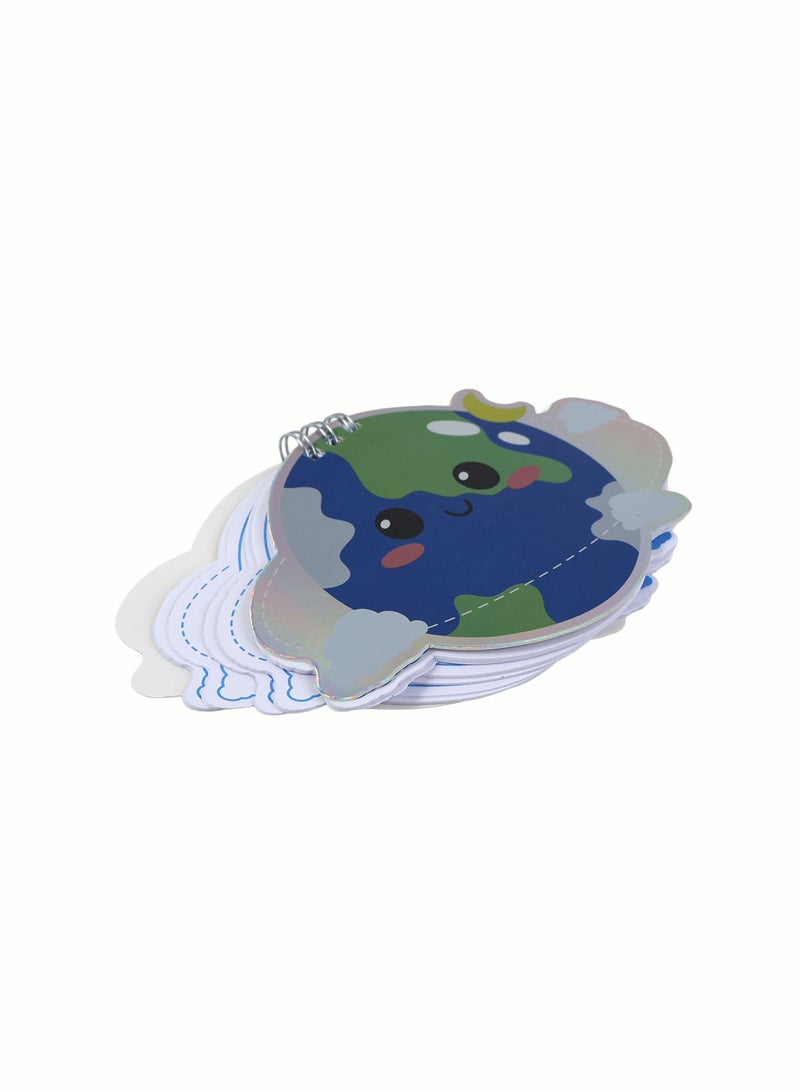 Midi Cute Planet-Shaped Notebook - Image 2