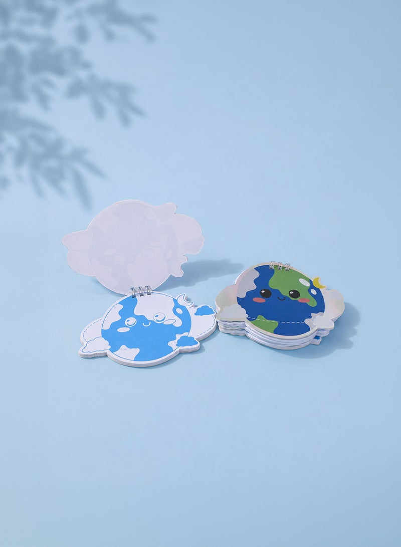 Midi Cute Planet-Shaped Notebook - Image 1
