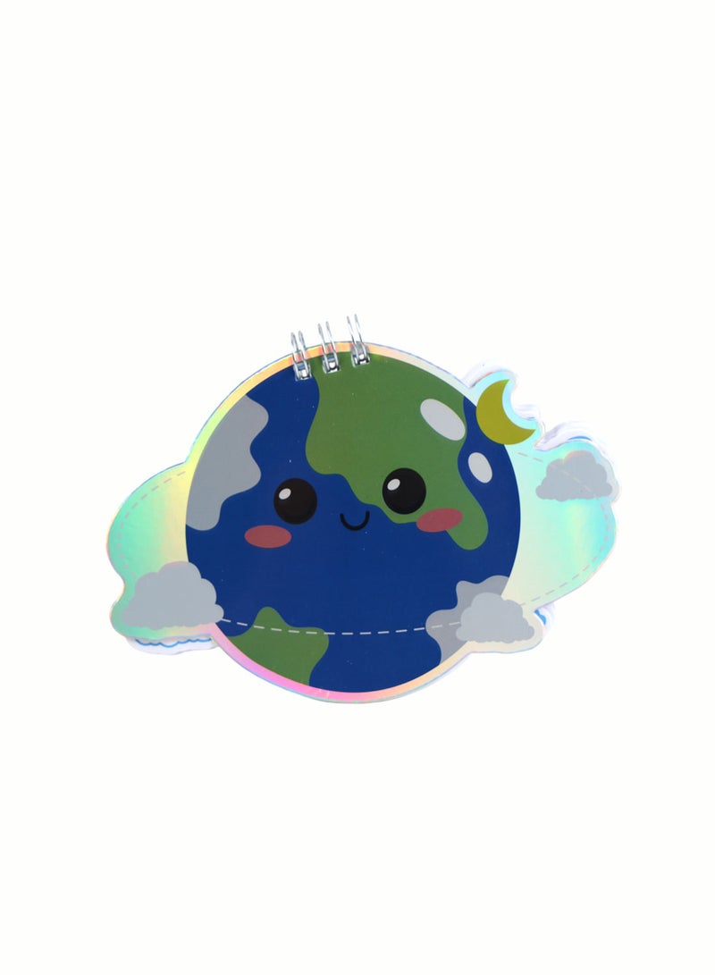 Midi Cute Planet-Shaped Notebook - Image 3