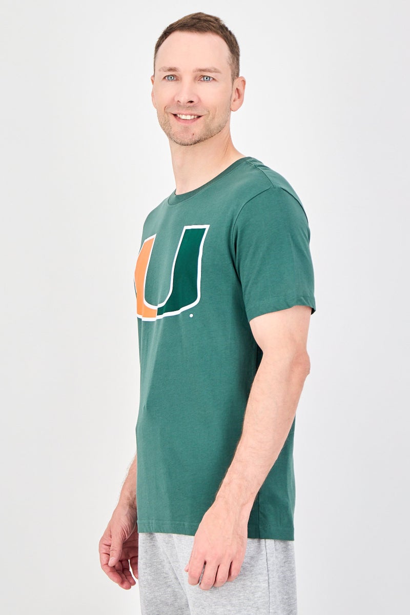 Fanatics Men Sportswear Fit Mars Hill University Lions Short Sleeve Basketball T-Shirt, Green - Image 2