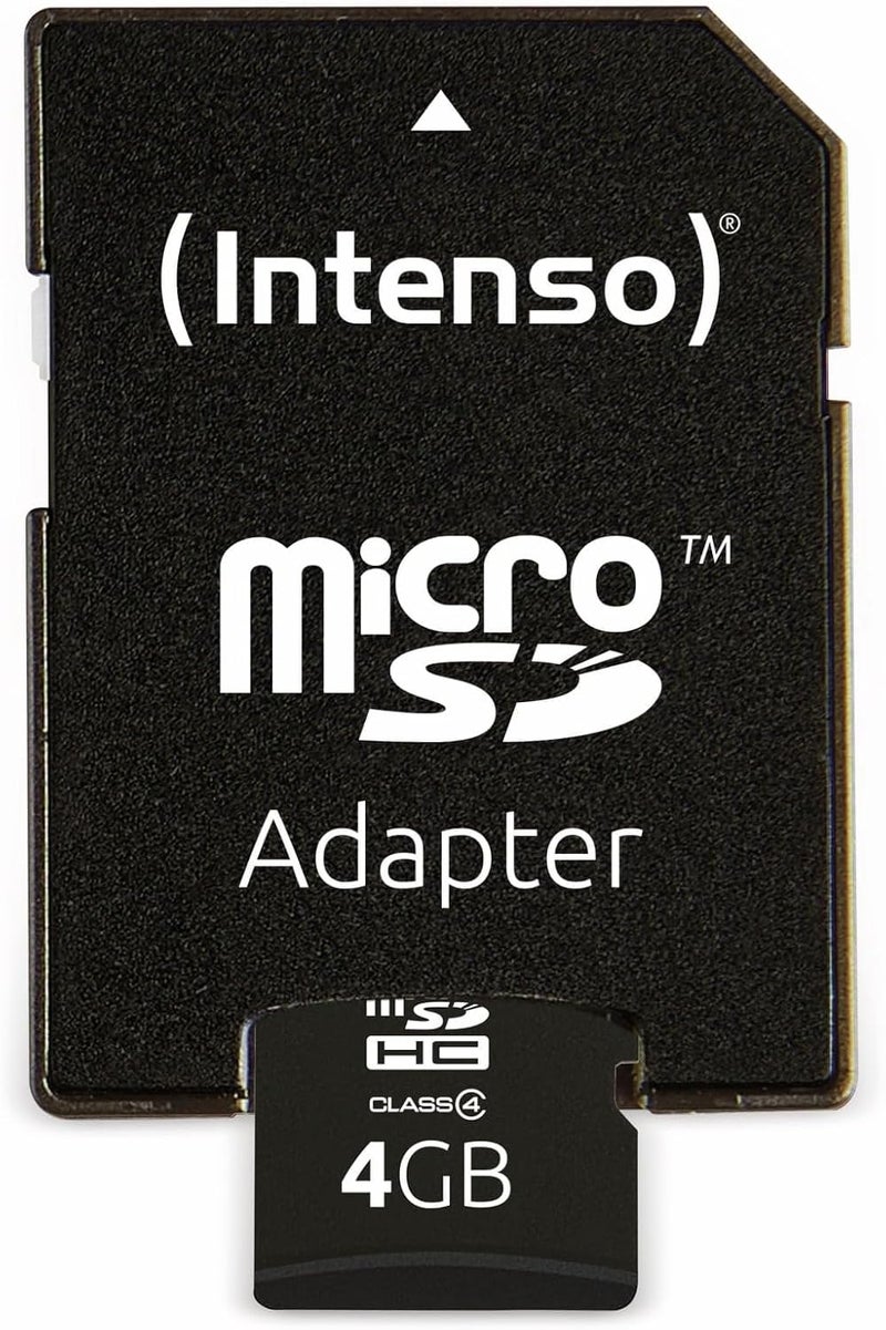 Intenso Microsdhc Memory Card, Class 4, 4 GB, Black - Image 4