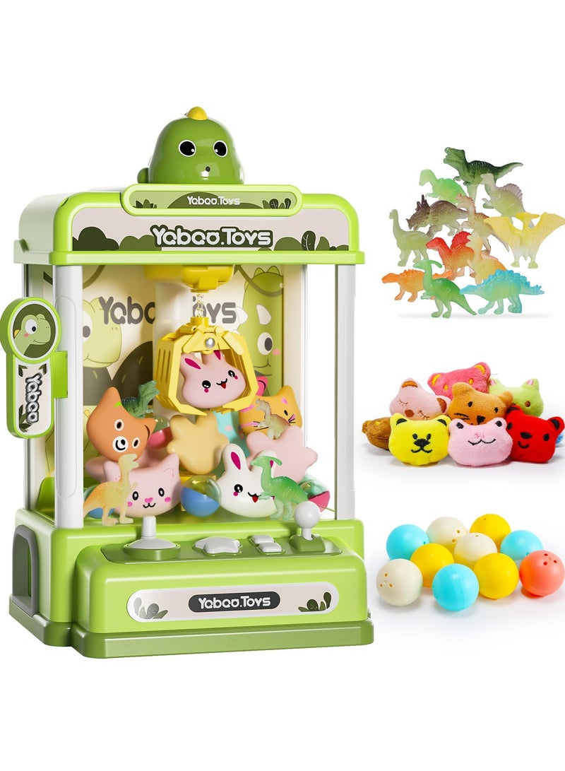 Skirfy Skirfy Dinosaur Claw Machines,Electronic Arcade Game Vending Machine with Adjustable Sound& 32Pcs Mini Prizes,Candy Grabber Prize Dispenser Toys for Boys Girls,Birthday Toy Gifts for Kids  - Image 1