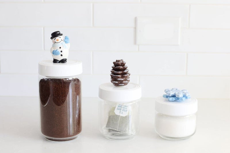 nf nora fleming Nora Fleming No Two Alike (Blue Snowflake) - Hand-Painted Ceramic Christmas Decor - Winter Minis for The Home and Office - Image 2